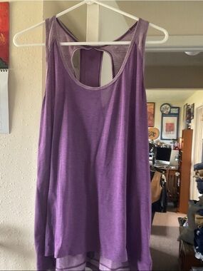 Purple Women's Tank Top - Breathable Racerback